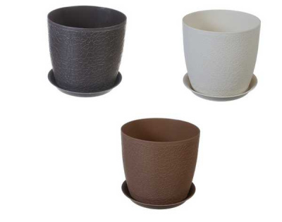 Кашпо ВЕРОНА D140мм 1,5л с подставкой (то)