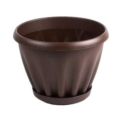 Горшок "Знатный" 6,7л d270мм шоколадный