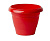 Горшок "Фестона", D25, с поддоном 4,6л красный (то)