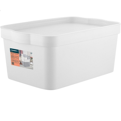 Ящик для хранения 7,5л Trendy белый (то)