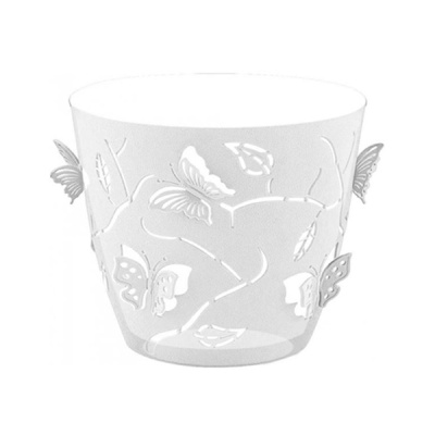 Горшок для цветов Butterflies со встав. 1,4 л круглый прозрач