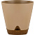 Горшок для цветов WOOD D140мм с прикорневым поливом 1,35л молочный шоколад/бук (то)
