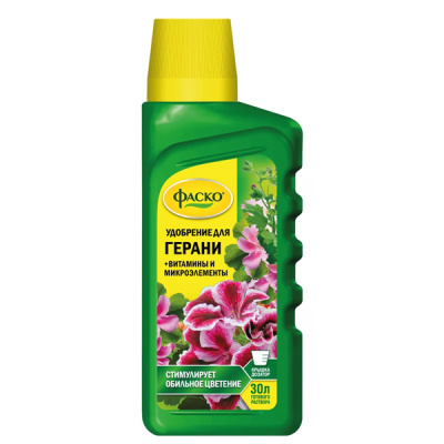 Удобрение жидкое Фаско Цветочное счастье  минеральное для Герани 285 мл