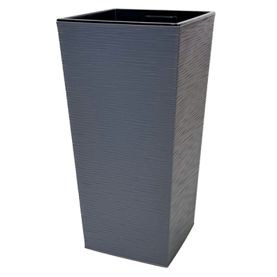 Горшок Финезия джут 43л с вкладкой Антрацит