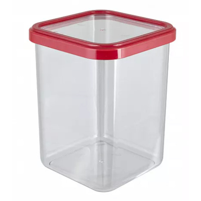 Банка для сыпучих продуктов 1,2л CUBBO (красный) (то)
