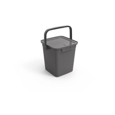 Контейнер для стирального порошка 6,5л Smart (серый) (то)