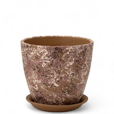 Горшок Роспись бутон яшма беж.12см (РС190/1)