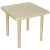 Стол квадратный 800*800 мм бежевый (то)