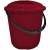 Ведро 12л Rock'n'Roll с крышкой (бордо)(то)