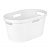 Таз (корзина для белья) 35л. "Элемент" овальный (белый) (то)