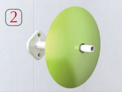 Держатель для туалетной бумаги "Aqua" (салатный) (то)