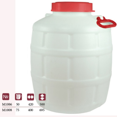 Канистра "Бочонок" 50л. с навесными ручками (то)