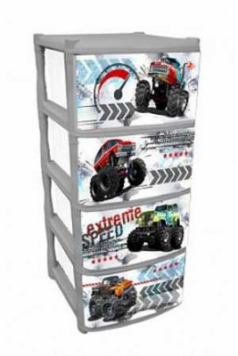 Комод детский Lalababy Play with Me Super Truck 4 ящика (то)