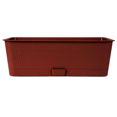 Ящик балконный "Прованс", 9,5л, с поддоном терракот