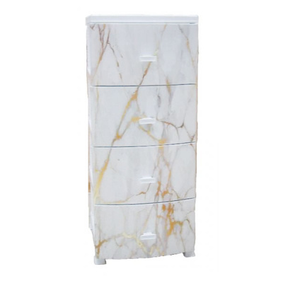 Комод 4-х секц.декор Мрамор 39х47х95см