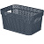 Корзина прямоугольная Ajur 5л (271х183х137мм) космический серый (то)