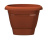 Горшок "Фестона", D19, с поддоном 2,1л терракотовый (то)