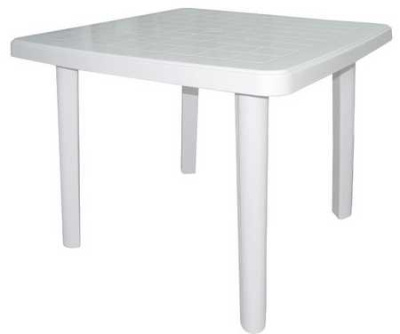 Стол квадратный 800*800 мм белый (то)