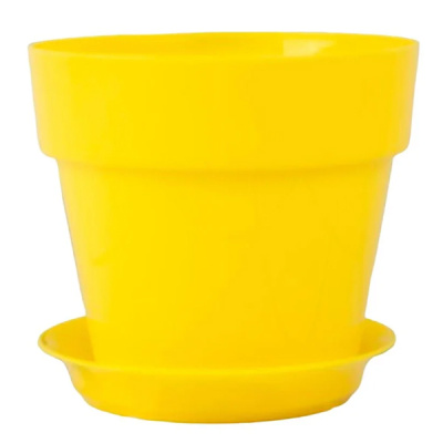 Горшок Протея 0,7л с поддоном Желтый мираж