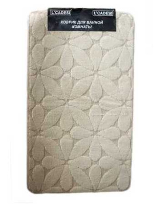 Коврик из полипропилена на латексной основе, "L'CADESI MONO", 50х80см,Бежевы