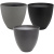 Кашпо пластиковое ЗАТМЕНИЕ Ø-37см h-35см