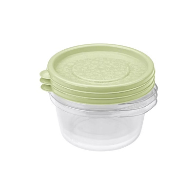 Комплект контейнеров "Арт-Декор"  0,44л. (3шт.) зел. (то)