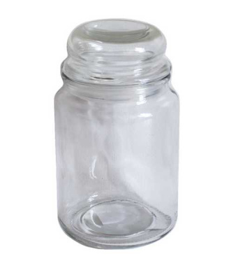 Банка стеклянная с крышкой Ф-10см H-17см
