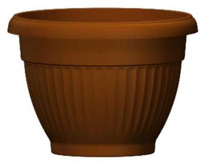 Горшок "Флора", D23, с поддоном 4л терракот (то)