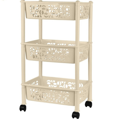 Этажерка 3-х секц.прямоугольная Light бежевый топаз (то)