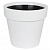 Горшок Протея 16,6л с черной вкладкой Белый