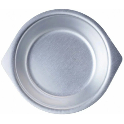 Тарелка алюминиевая для 2-х блюд, d130мм.