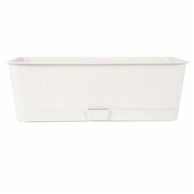 Ящик балконный "Прованс", 9,5л, с поддоном белый