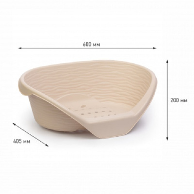 Лежак ALTA для кошек и собак пластиковый (бежевый) (то)