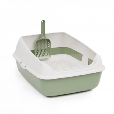 Лоток ALTA для кошек (с высокими бортами, сеткой и совком) "Юта"  (то)