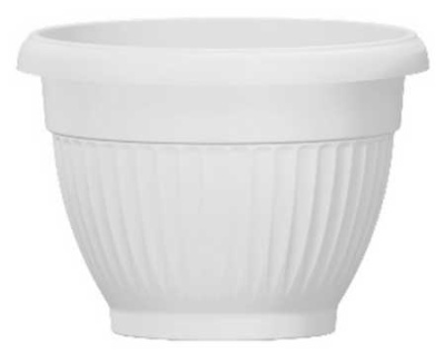Горшок "Флора", D23, с поддоном 4л белый (то)