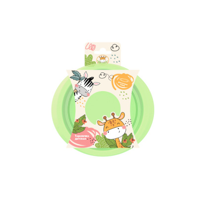 Тарелочка плоская детская Giraffix (то)