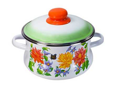 Кастрюля - тор "ЦВЕТОЧНАЯ" 3,0л. бел. (5)