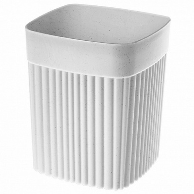 Стакан "VELVET" 90х90х110мм, 0.65л (светло-серый флэк) (то)