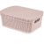 Корзина прямоугольная Ajur 11л (380х270х143мм)(с крышкой) бежевый топаз (то) Корзина прямоугольная Ajur 11л (380х270х143мм)(с крышкой) бежевый топаз (то)