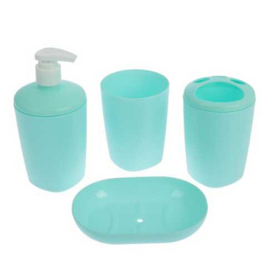 Набор аксессуаров для ванной комнаты "Aqua" (мята)(то)