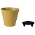 Горшок Конус Эко 3л с дренажной вставкой Горчичный