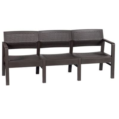 Диван РОТАНГ трехместный 580x1780x750мм (то)