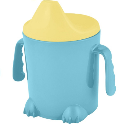 Поильник детский Lalababy Play with Me Hello, Dino! синий колокольчик (то)