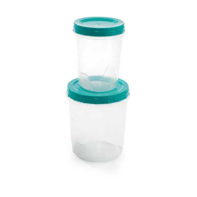 Набор банок 2шт.с закруч. крышкой 0,6л.+1,3л. (то)