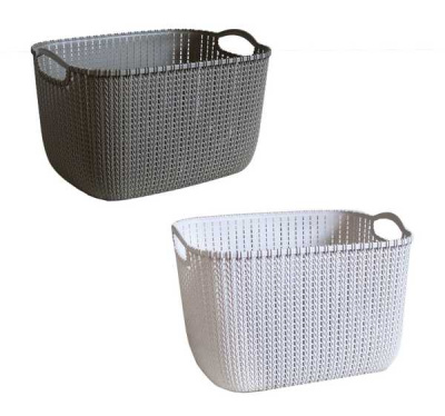 Корзина для мелочей ВЯЗАНИЕ 37*28*21см