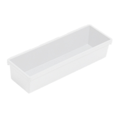 Лоток для хранения узкий 240х82х50мм (белый) (то)
