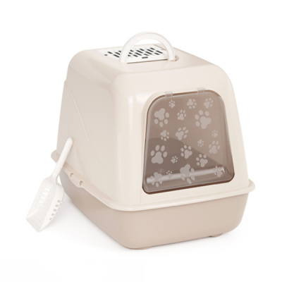 Туалет ALTA для кошек закрытый (бежевый) (то)