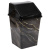 Ведро для мусора с подвижной крышкой 16л квадратное "Черный Мрамор"