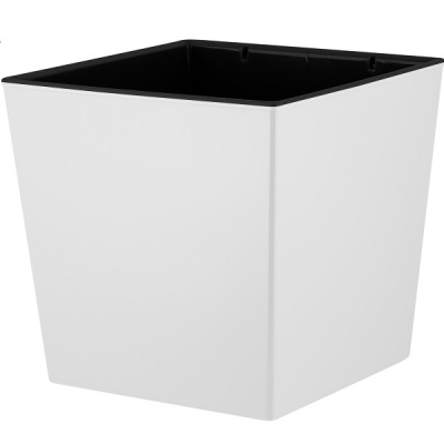 Горшок для цветов London CUBE 4,2л c дренажной вставкой белоснеж.жасмин (то)