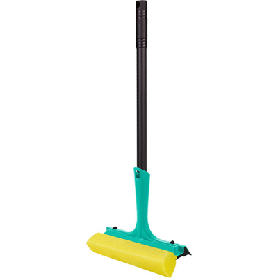 Щетка для мытья окон Disco, ручка 44 см аквамарин (то)